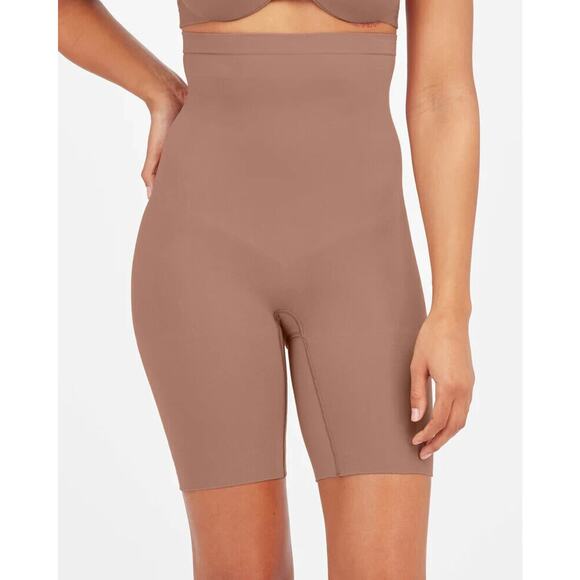 Spanx NWOT Women's Higher Power Shorts Brown 2745 Size S (225) - Picture 1 of 7